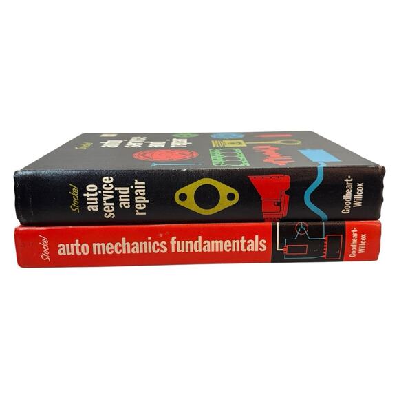 1969 Stockel "Auto Mechanics Fundamentals" / "Auto Service & Repair" HC Manuals - Picture 3 of 15